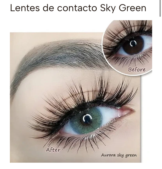 Lentes de contacto color Sky Green
